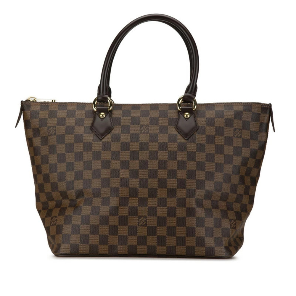 Louis Vuitton Damier Saleya 2way Shoulder Bag Brown Leather